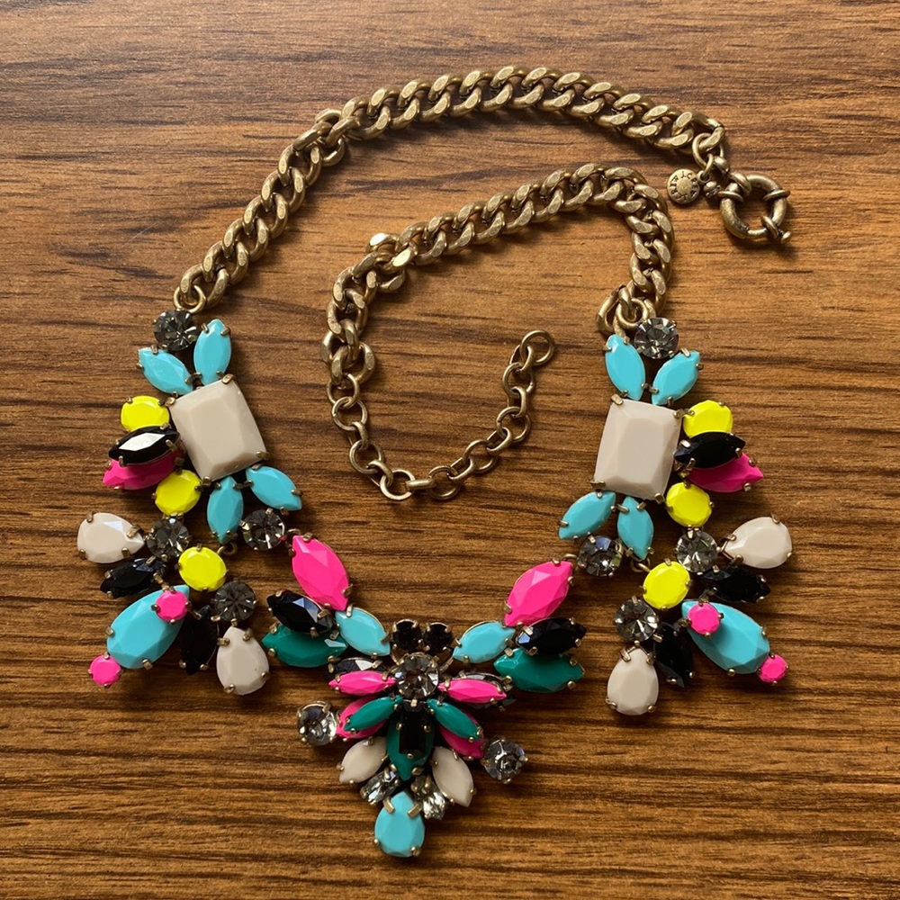 J.Crew Bejeweled Statement Necklace